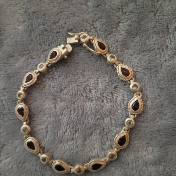 Silpada Jewelry - Silpada Silver and Ruby Bracelet